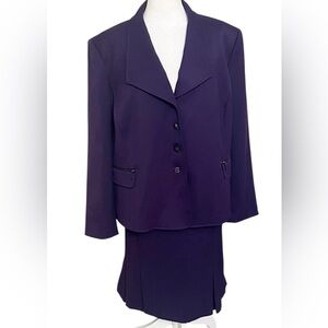 T Tahari Deep Purple Skirt Set